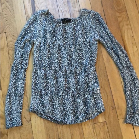 Cute Jessica Simpson knit top - black and white XS - Picture 1 of 2